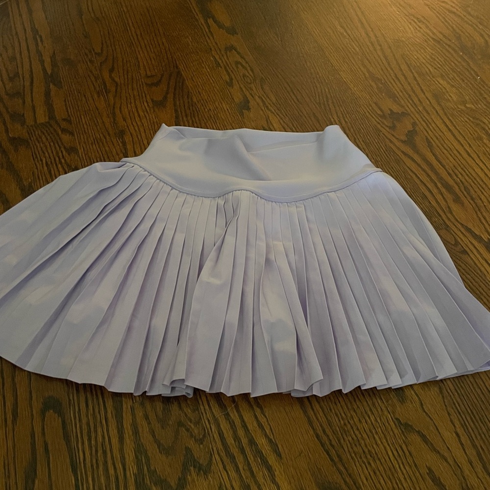 ALO Yoga Light Purple Pleated Mini Skirt